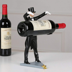 <span class=keywords><strong>Vintage</strong></span> Résine Magie Magicien Rouge Étagère À Vin <span class=keywords><strong>Porte</strong></span>-<span class=keywords><strong>Bouteille</strong></span> De Vin pour La Décoration Intérieure - Product Image 4