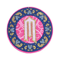 Patch brodé personnalisé en calligraphie arabe, à thermocoller, avec sequins, pour vêtements, chapeaux, logo scolaire