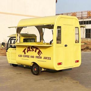 XCEGO Custom Logo Commercial Snack Fruit Food Truck Cart Mobile Business Street Vending Cart Ice Cream Push Cart Umbrella - Product Image 1