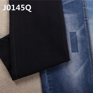 10,4 oz gran densidad de spandex de pantalones de mezclilla tela para mujer 4/1 azul añil oscuro barato tejido denim - Product Image 1