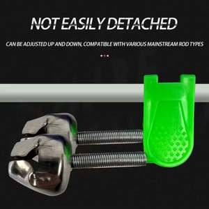 Nuevo al por mayor USA Mairun Modelo 823 Alarma doble para cañas de pescar con clip de resorte verde/rojo para pesca en el mar, campanas de plástico y metal - Product Image 2