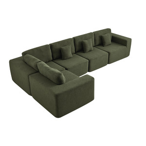 Canapé modulaire en forme de L, emballé sous vide, garnissage en éponge, design moderne pour villa, appartement - gain de place, trois places, sectionnel - Product Image 6
