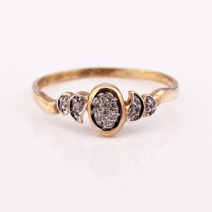 Anillo de Diamantes de Estilo Minimalista de Moda, Plata 925 con Baño de Oro de 14K, Directo de Fábrica en Tailandia - Product Image 3