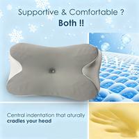 Oreiller ergonomique en mousse à mémoire de forme JYM pour dormir, protection cervicale avec soutien lombaire à récupération lente pour la tête et le cou