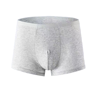 Sous-vêtements jetables pour hommes en coton blanc pur, caleçons boxer à taille élastique, logo personnalisé, sous-vêtements jetables pour hommes - Product Image 1