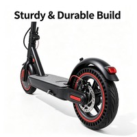 Trottinette électrique pliable pour adulte avec cadre en acier, absorption des chocs, charge maximale de 150 kg, batterie 36 V, autonomie de 25 à 35 km