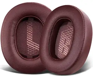 Protein Leather Red Noise Isolation Headphones Earpads Cover For JBL Live 500BT Wireless