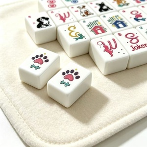 The <b>Mahjong</b> Line American <b>Mahjong</b> Pet dog themed <b>set</b>, containing a <b>set</b> of 160 <b>mahjong</b> tiles and a <b>mahjong</b> mat, an exquisite gift - Product Image 2