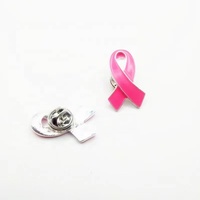 Vente en gros d'épingles Metalicos Bronze métal émail épingle insigne anti-cancer du sein et sensibilisation au sida rose amour ruban broche Souvenirs