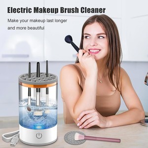 Limpiador ultrasónico de brochas de maquillaje, limpieza profunda automática de 15,5x9,5 cm para herramientas de belleza - Product Image 3