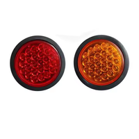 Vente en gros Feu stop LED de haute qualité Feu arrière rond 4 pouces 12v 24v pour remorque de camion