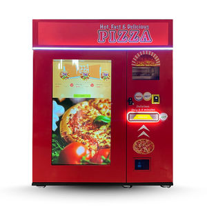 Màn hình cảm ứng nóng Pizza Máy bán hàng tự động với đầu đọc thẻ ngân hàng ngoài trời tự phục vụ Robot nhanh hoàn toàn tự động kính Lò-18C - Product Image 2