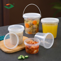 8oz 12oz 16oz 24oz 32oz Voedselveilige plastic deli-containers, BPA-vrij, lekvrij, voor restaurants, catering en voedselopslag