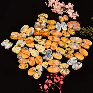 Par de jaspe Maligana de alta calidad, piedras preciosas sueltas hechas a mano, piedras preciosas curativas de cristal de jaspe Maligana para la fabricación de joyas - Product Image 2