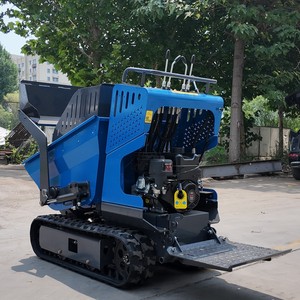 Mini-dumper sur chenilles en caoutchouc certifié CE, petit camion benne, EURO 5, véhicule de transport agricole pour pentes, directement de l'usine - Product Image 2