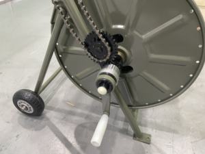 Enrouleur de câble à <span class=keywords><strong>fibre</strong></span> optique tactique portable de type support à roue fixe - Product Image 4