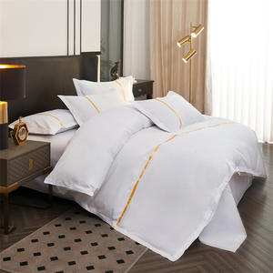 Juego de Sábanas y Funda Nórdica de Cinco Estrellas para Hotel, Juego de Cama de Cuatro Piezas de Algodón para Hostal y <span class=keywords><strong>Casa</strong></span> de Huéspedes, ODM/OEM - Product Image 3