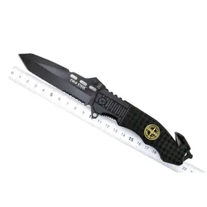 stainless steel material type camping survival utility folding pocket tactical knife fixed blade