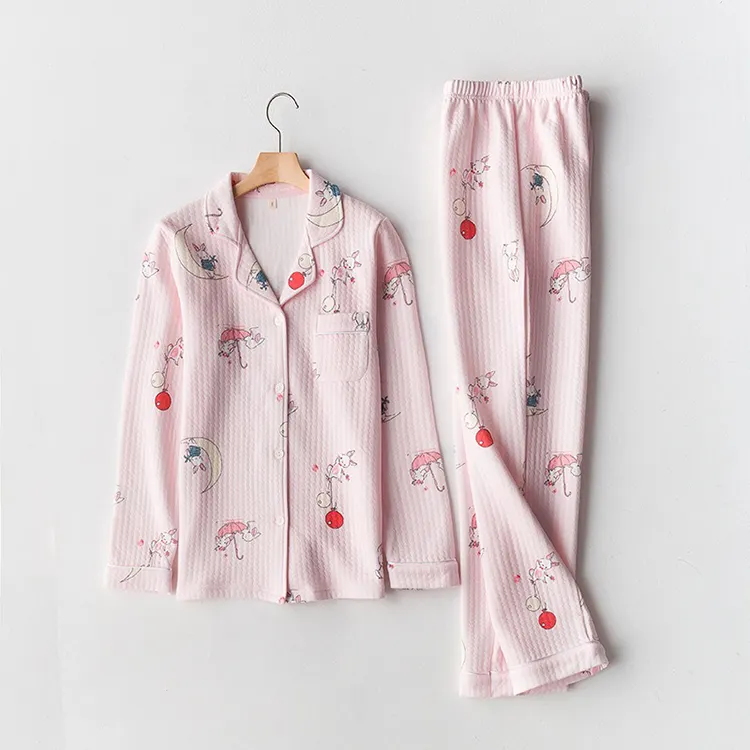 Vietnã barato de algodão mulheres sleepwear pijama