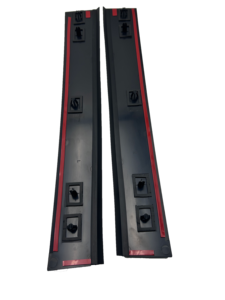 Moulure de garniture de pilier B pour <span class=keywords><strong>porte</strong></span> <span class=keywords><strong>coulissante</strong></span> extérieure de voiture 5020667AA 5020666AA Compatible avec Dodge/Chrysler Fabrication d'origine - Product Image 3