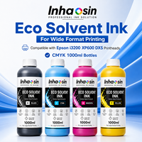 Encre éco-solvant stable pour jet d'encre 1L CMYK pour impression numérique grand format I3200 I1600 XP600 DX5 DX7 et signalétique longue durée