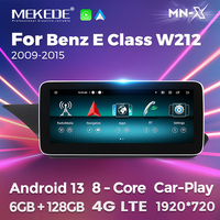Autoradio MEKEDE CarPlay/Android Auto Android 14 8 cœurs 12+512 Go Navigation GPS Écran Tactile pour Mercedes Benz Classe E W212