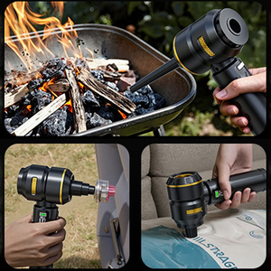 Souffleur d'air portable électrique sans fil 2-en-1 avec moteur brushless 3 vitesses et mini-aspirateur, batterie 6000 mAh pour voiture - Product Image 6