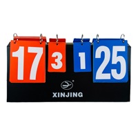 Tableau d'affichage multifonctionnel en PVC pour le basket-ball, le badminton et le tennis de table. Affichage double face pour divers sports.