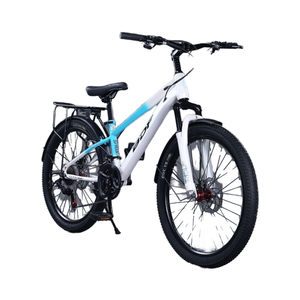 Bicicletta da Montagna Versatile per Bambini con Telaio in Acciaio a 21 Velocità, Ruote da 24 Pollici e Freni a Disco per <span class=keywords><strong>Escursionismo</strong></span> e Ciclismo - Product Image 1