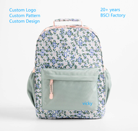Mochila Escolar Mediana para Niños con Bolsillos Laterales, Mochila Ligera para Niños Pequeños, Mochila Escolar Diaria para Niños y Niñas