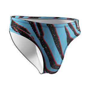 Pro <b>Men's</b> Swim Briefs with Drawstring Pool Swimwear Stretch Chlorine Resistant Custom Sublimation Printing for Training - Product Image 5