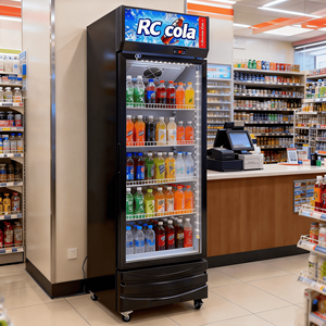 Réfrigérateur Commercial Pepsi pour Boissons, Vitrine Réfrigérée en Acier Inoxydable 201, Sans Givre - Product Image 1