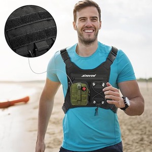 שירות קל משקל מותאם אישית גברים החזה אסדת ריצה תיק גב כיס טלפון החזה מחזיק תיק טקטי עבור גברים - Product Image 4