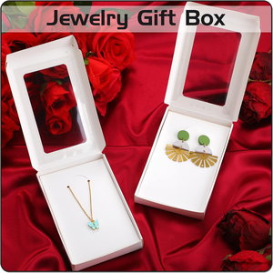 Tùy Chỉnh <span class=keywords><strong>Mini</strong></span> Trắng Kraft Giấy Hộp Đồ Trang Sức Với Cử<span class=keywords><strong>a</strong></span> Sổ Rõ Ràng Lớp Phủ UV Dập Nổi Thư Mục Cho Hộ Gia Đình Sản Phẩm Quà Tặng Bao Bì - Product Image 2