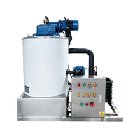 Grande machine à glace en flocons d'eau de mer en acier inoxydable 316L, capacité 2 tonnes, pour la pêche