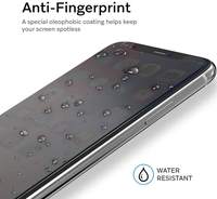 Verre trempé anti-explosion incassable 5D 9D grand arc bord noir pour iPhone 15 16 Pro Max Samsung A55