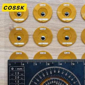 HF Hoge Temperatuur <span class=keywords><strong>1k</strong></span> Byte 16mm Aluminium FPC RFID Toegangscontrolekaart Waterdicht NFC 13.56Mhz voor Lidmaatschap - Product Image 5