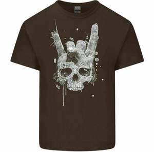 T-shirt Personalizzata da Uomo con Stampa Teschio in Stile Heavy Metal <span class=keywords><strong>Rock</strong></span> <span class=keywords><strong>N</strong></span> <span class=keywords><strong>Roll</strong></span> Punk Hip Hop - Product Image 2