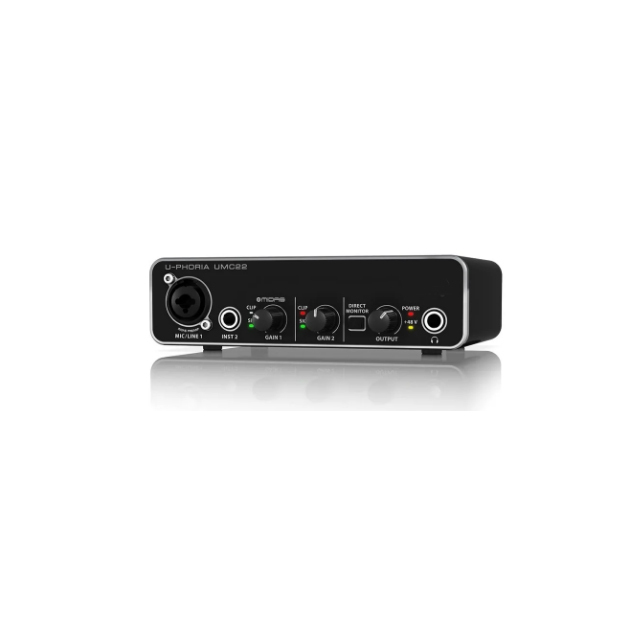 Mi-crophone Am-plifier Sound Card Audio Interface Recording Sound Card USB port for connection and po-wer UMC22