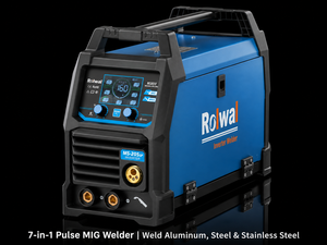 Máquina de Soldadura MIG de Pulso <span class=keywords><strong>con</strong></span> Inversor Rolwal, Pantalla LCD, Compatible <span class=keywords><strong>con</strong></span> Acero Inoxidable, Diámetro de Alambre de 0.8 mm - Product Image 2
