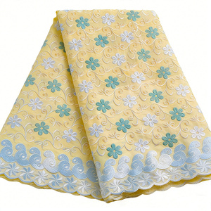 Dentelle Guipure <span class=keywords><strong>Fuchsia</strong></span> Écologique de Haute Qualité, Soluble dans l'Eau, Broderie 3D avec Strass pour Tissu de Robe 100% Coton - Product Image 5