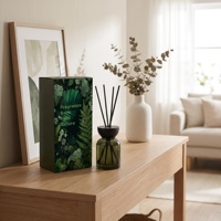 Bouteilles d'aromathérapie en verre transparent de 120 ml et 300 ml, diffuseur de parfum d'ambiance pour la maison, avec bouchon en liège