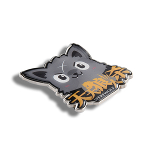 Customized Irregular Wolf Epoxy <b>Sticker</b> Metal Souvenir Gift Fridge Magnet - Product Image 2