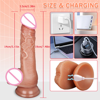 Realistische Dildo Vibrator Fernbedienung Teleskop beheizter Penis weiblich G-Punkt Vagina Anal Massage gerät Frauen Sexspielzeug Erwachsene Waren