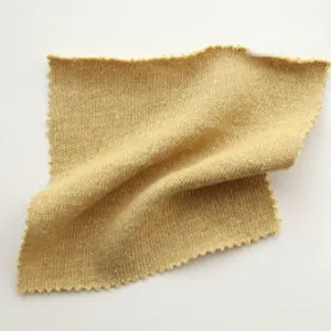 Tecido de linho de poliéster 300gsm personalizado para vestido, tecido ecológico pesado de algodão misturado a granel