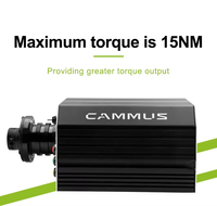 Base de volant de course CAMMUS WB15 15 Nm à entraînement direct, couple de 15 Nm, boîtier en alliage d'aluminium de qualité aéronautique, compatible PC