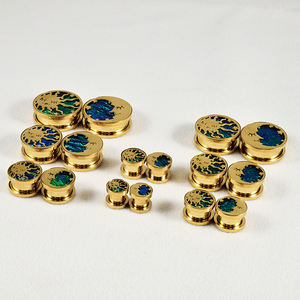 Großhandel Edelstahl Ohr Tunnel Muschel form Ohrring Expander Schraube zurück Stecker Kranken tragen Punk <span class=keywords><strong>Body</strong></span> <span class=keywords><strong>Piercing</strong></span> Partys - Product Image 3