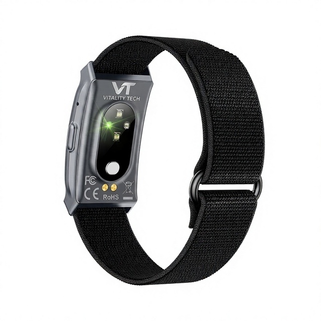Screenless Smart Bracelet Fitness Tracker Woven Strap Magnetic Charging Heart Rate Sleep Monitoring for IOS