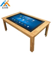 Table interactive à écran tactile intelligent d'intérieur table Android Windows pour café/conférence/jeu/réunion