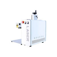 Graveur laser à fibre portable pour marquage couleur sur métal, découpe de bijoux, gravure d'étiquettes d'oreille et de claviers